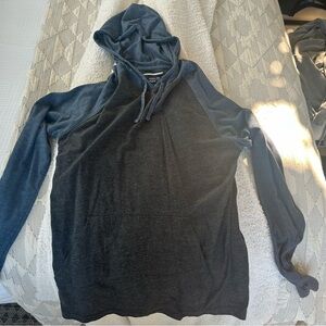 RVCA navy and grey pull over hoody